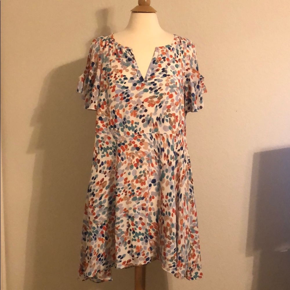Bright, Fun Dress by Maeve from Anthropologie